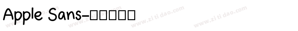 Apple Sans字体转换